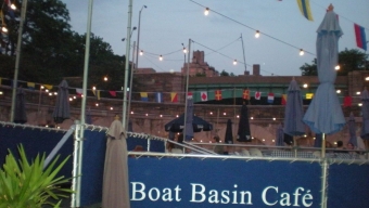 The West 79th Street Boat Basin CafÃ© on the Hudson River