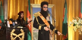 Sacha Baron Cohen’s “The Dictator” Takes NYC Press Conference By Force