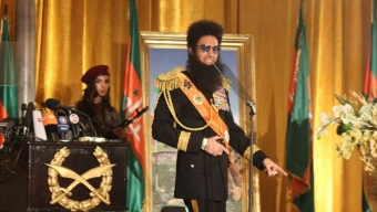 Sacha Baron Cohen’s “The Dictator” Takes NYC Press Conference By Force